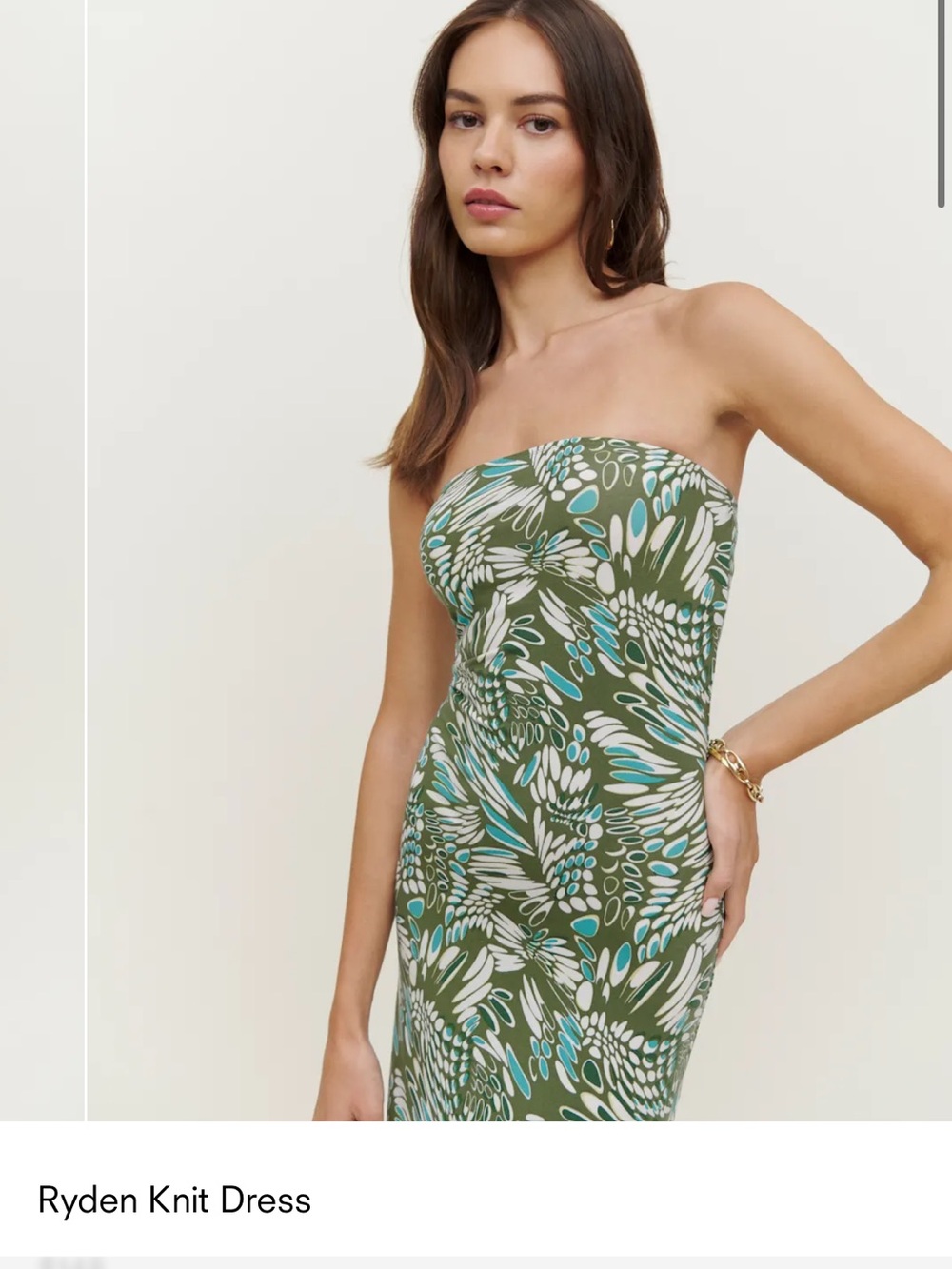 Reformation Ryden Knit Dress Twisted - Size S - Picture 4 of 6